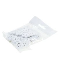 Prodotto Fiore in legno con faccia bianca 2,5 cm 48 pz