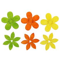 Fiori in legno 4cm ass. 72 pezzi