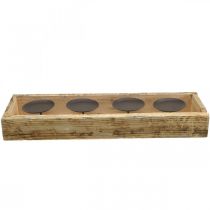 Prodotto Decorazione da tavola Candeliere dell'Avvento vassoio portacandele in legno L48cm