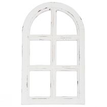Prodotto Decorazione in legno cornice per finestra decorativa shabby chic legno bianco 29,5×48 cm