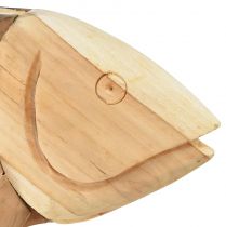 Prodotto Pesce in legno decorazione in legno di teak decorazione da tavolo per pesci in legno 63 cm