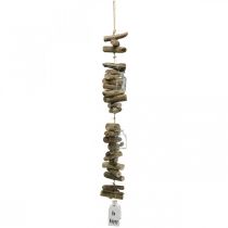 Ghirlanda decorativa in legno galleggiante con bicchieri decorazione murale marittima 70 cm