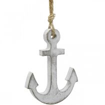 Decorazione ancora, decorazione estiva marittima, decorazione sospesa in legno 12 cm 5 pezzi