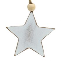 Prodotto Appendini in legno assortiti. Bianco 5-6 cm 6 pezzi