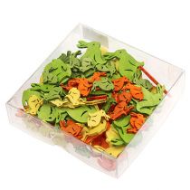 Prodotto Coniglio in legno 2cm - 4cm colorato assortito 96 pezzi