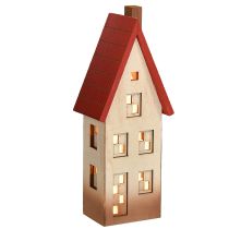 Prodotto Decorazione per casa in legno, luce rossa naturale per batteria 8,5×6,5×22 cm