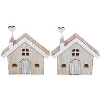 Prodotto Supporto da tavolo decorativo per casa in legno in legno 16,5 cm 2 pezzi