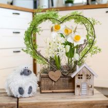 Prodotto Supporto da tavolo decorativo per casa in legno in legno 20 cm 2 pz