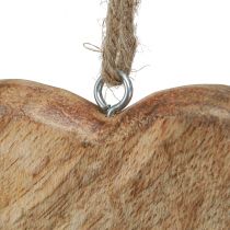 Prodotto Cuore in legno cuori decorativi naturali da appendere in legno 10 cm 8 pz