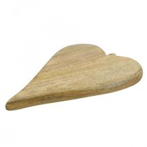 Appendiabiti a forma di cuore in legno Decorazione in legno a forma di cuore per appendere la natura 26 cm