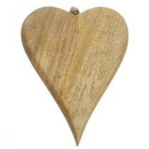 Appendiabiti a forma di cuore in legno Decorazione in legno a forma di cuore per appendere la natura 26 cm