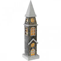 Prodotto Torre faro in legno Campanile Chiesa di Natale H45cm