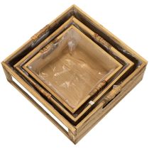 Prodotto Scatola in legno con lavagna e inserto, set da 3 misure, 30 cm