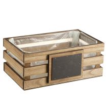 Prodotto Scatola in legno con scatola per piante in cartone 40/35/30/25 cm set da 4
