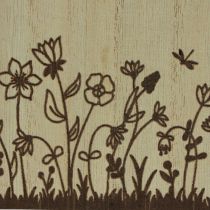 Prodotto Scatola portapenne in legno organizer da scrivania naturale 14×8×12cm