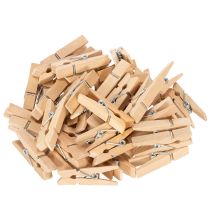 Prodotto Mini mollette in legno decorative da 3,5 cm, 50 pezzi