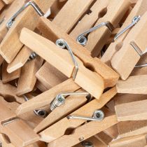 Prodotto Mini mollette in legno decorative da 3,5 cm, 50 pezzi