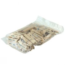 Prodotto Clip decorativa in legno mini molletta da bucato 3,5 cm 50 pz
