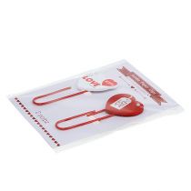 Prodotto Clip in legno cuore "Love" cuore decorativo regalo di San Valentino 2pz
