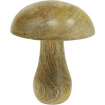Fungo di legno naturale, giallo autunno deco funghi di legno 12×10 cm