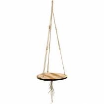 Prodotto Altalena per piante, fioriera su corda, cesto sospeso con macramè Ø34cm L84cm