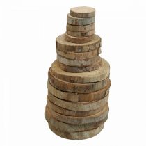 Dischi in legno 3,5cm - 9cm naturale 300g