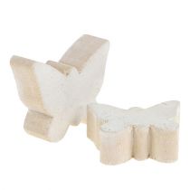 Prodotto Farfalla in legno bianca 2,8 cm - 3,3 cm 28 pezzi