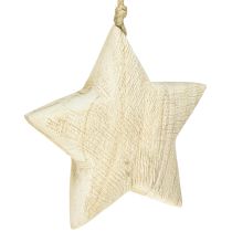 Prodotto Stella di legno naturale decorazione natalizia in legno Ø13,5cm
