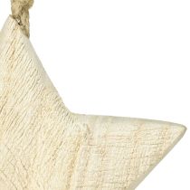 Prodotto Stella di legno naturale decorazione natalizia in legno Ø13,5cm