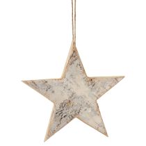 Prodotto Appendiabiti decorativo decorazione stelle in legno decorazione rustica legno bianco Ø20cm