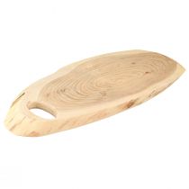 Prodotto Vassoio in legno di acacia con bordo d&#39;albero L36–45 cm L15–21 cm