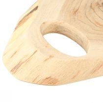 Prodotto Vassoio in legno di acacia con bordo d&#39;albero L36–45 cm L15–21 cm