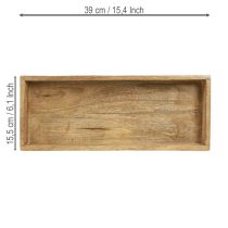 Prodotto Vassoio in legno vassoio decorativo rettangolare legno 39×15,5×4cm 2pz