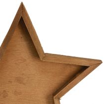 Prodotto Vassoio in legno decorazione stella marrone Ø38/29/22cm set da 3