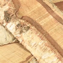 Prodotto Vassoio in legno con corteccia di betulla, decorazione 25×10×2cm 4 pezzi