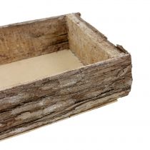 Prodotto Vassoio in legno con vassoio decorativo in corteccia d&#39;albero naturale 40×15×5 cm 3pz