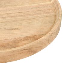 Prodotto Vassoio rotondo in legno di acacia naturale Ø30cm H2,5cm