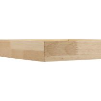 Prodotto Vassoio in legno vassoio decorativo quadrato in legno naturale 20×20×3,5 cm