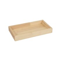 Prodotto Vassoio in legno vassoio decorativo in legno rettangolare naturale 28×15×3,5 cm