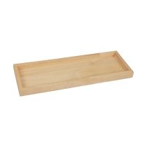 Prodotto Vassoio in legno vassoio decorativo in legno rettangolare naturale 40×14×2,5 cm