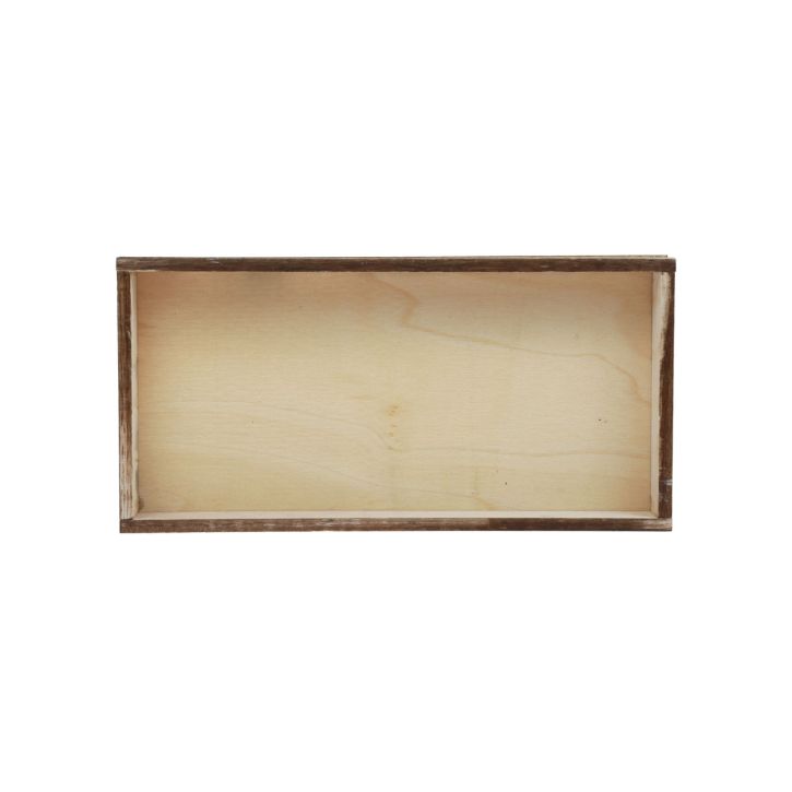 Prodotto Vassoio in legno fiammato, vassoio decorativo, decorazione rustica da tavola, 20×10×3cm