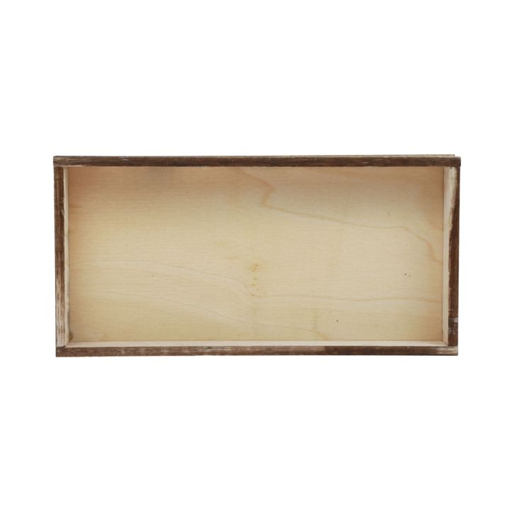 Prodotto Vassoio in legno fiammato vassoio decorativo da tavolo decorazione rustica 24×12×3cm