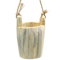 Vaso in legno per appendere la natura 2 pezzi