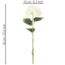Prodotto Ortensia artificiale a stelo lungo, fiore artificiale da 60 cm