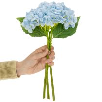 Prodotto Fiori di ortensia artificiali, design realistico, per la decorazione del soggiorno, 34 cm, 3 pezzi