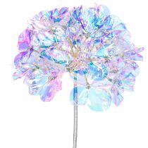 Prodotto Ramo di ortensia artificiale fiorita in colori iridescenti, 36 cm, 2 pezzi