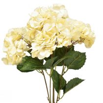 Prodotto Bouquet di ortensie fiori artificiali gialli 5 fiori 48 cm
