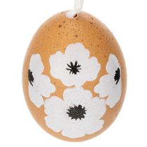 Prodotto Decorazione da appendere Uova di Pasqua e di primavera Vere uova di gallina, naturali 6 cm, 6 pezz