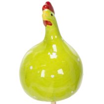 Prodotto Pali decorativi a forma di gallina per composizioni floreali primaverili e decorazioni da tavola, 7,5 cm, 4 pezzi