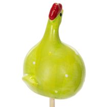 Prodotto Pali decorativi a forma di gallina per composizioni floreali primaverili e decorazioni da tavola, 7,5 cm, 4 pezzi